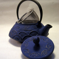 Blue Waves Tea Pot
