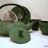 Green Dragon Fly Tea Set
