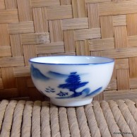 Blue Rimmed Mountain Cup