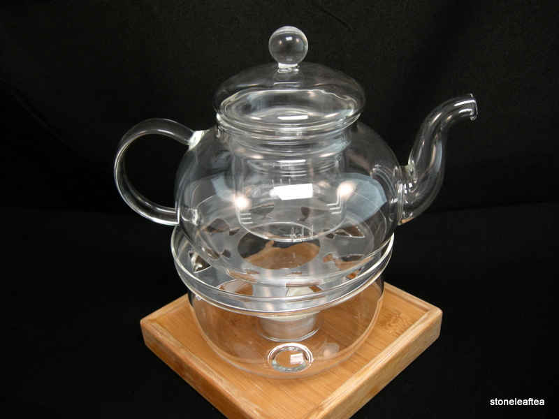 Glass Teapot & Warmer - Image 6
