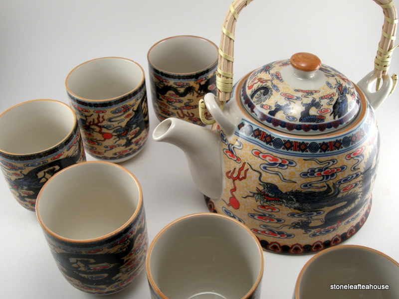 Golden Dragon Tea Set
