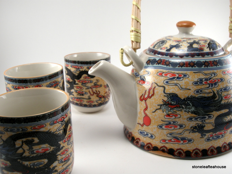 Golden Dragon Tea Set - Image 6